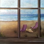 Beach French Window